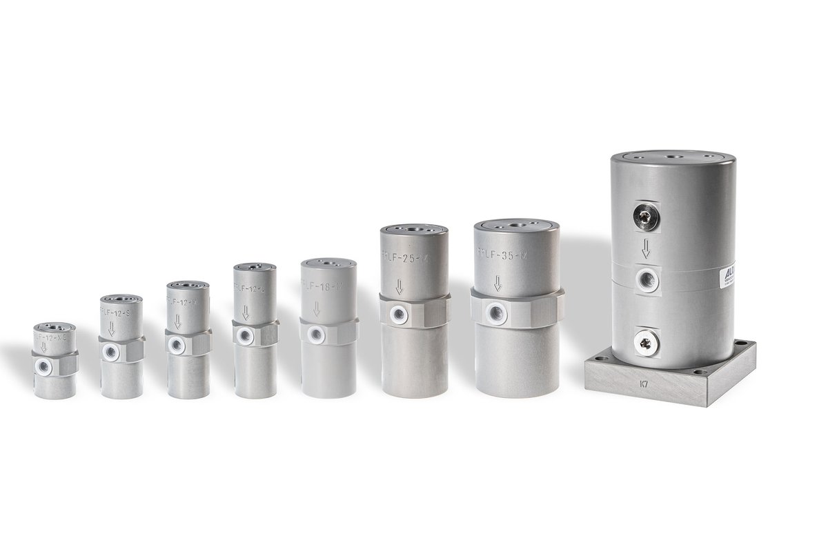 Piston vibrators in lubrication-free design